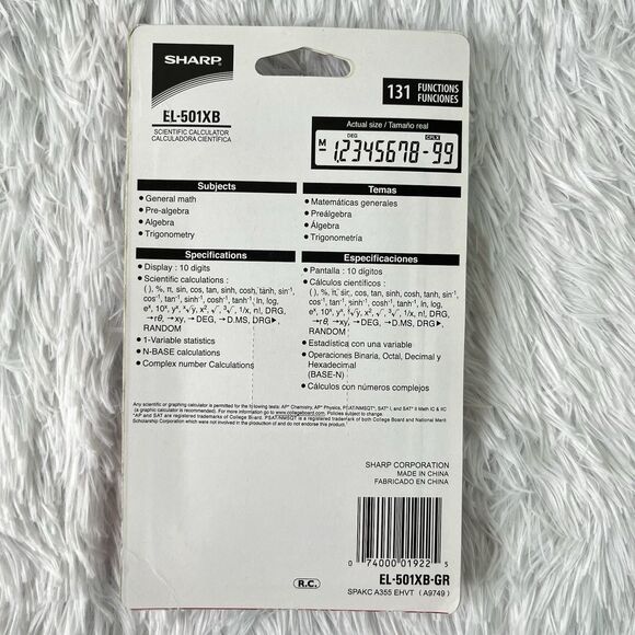 TEXAS INSTRUMENTS And Sharp Scientific Calculators Lot Of 3 Factory SEALED New - Picture 5 of 7